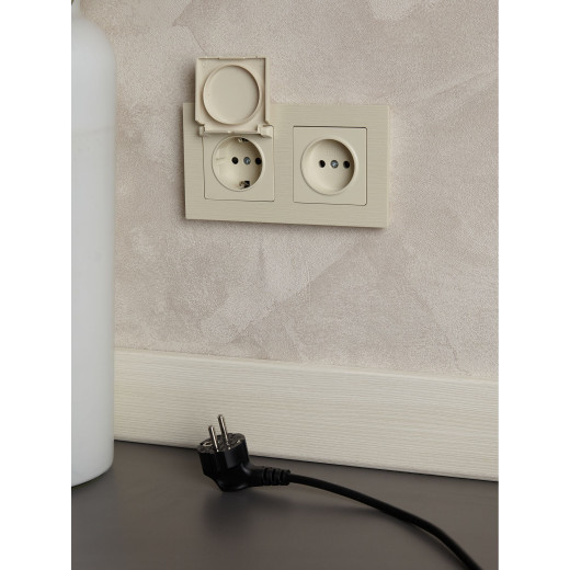 BRITE Роз. без з/к/ш 10А РС10-1-0-БрКр беж. IEK