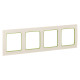 Стокгольм Рамка 4-местная белая с линией цвета зеленый EKF PROxima