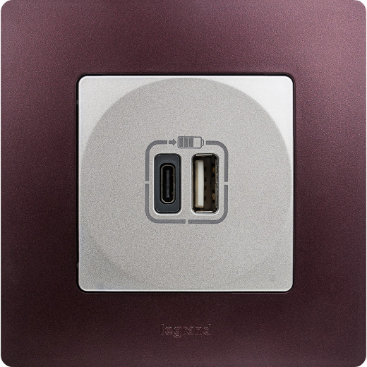 Рамка 1 пост - Legrand Etika - сливовый