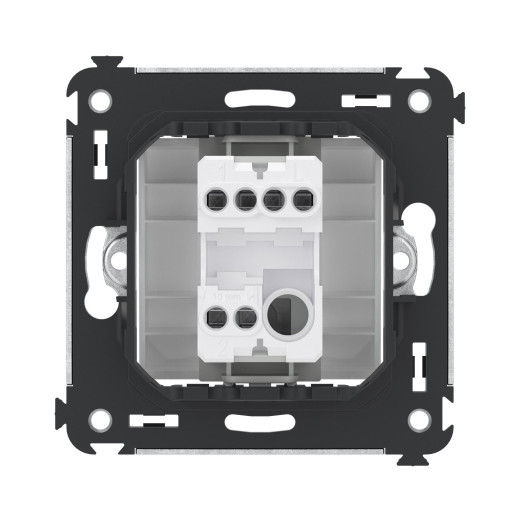 Переключатель одноклавишный в стену, Avanti, белое облако