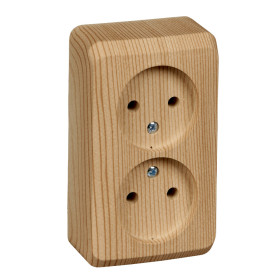 Systeme Electric Этюд наруж Дача Сосна Розетка 2-ая б/з без шторок