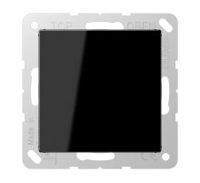 JUNG A 500 Черная Заглушка с суппортом