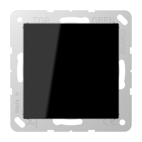 JUNG A 500 Черная Заглушка с суппортом