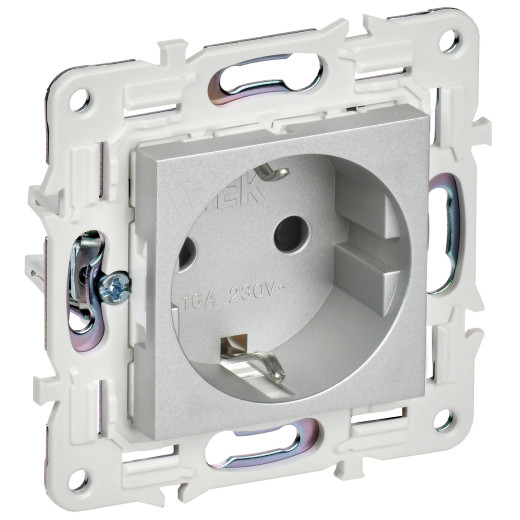 SKANDY Роз. с з/к/ш 16А SK-R04S сереб. IEK