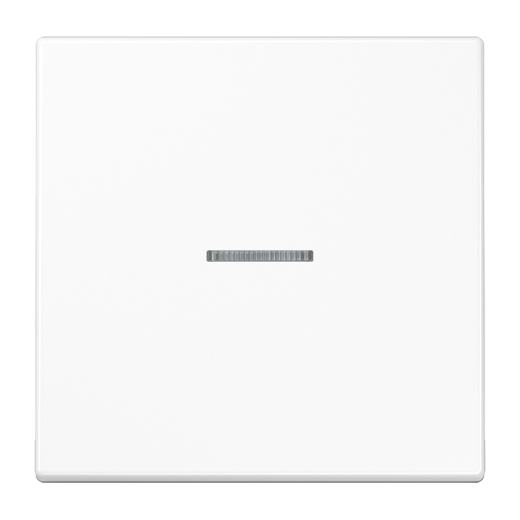 Одинарная клавиша с окошком для балансирных механизмов выключателей (кнопок), в комплекте с CD90HP (крепежный элемент), возможно IP44, дюропласт, белый, LS990