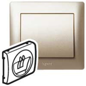 Legrand Galea Life Титан Накладка аудиорозетки 1-ой.