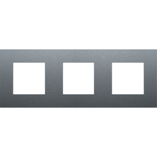 Рамка на 3 поста, свинцово-серый