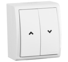 Simon 15 Aqua Белый Выключатель жалюзийный с электрической блокировкой, наружный, IP54