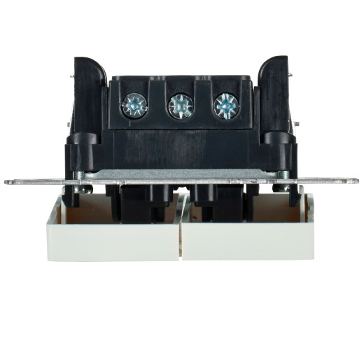 BRITE Выключ. 2-кл. с инд. отел. 10А ВС10-2-9-БрЖ жемч. IEK