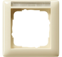 Gira Standard 55 Глянцевый кремовый Рамка 1-ая с полем для надписи