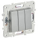 SKANDY Выключ. 3-кл. 10А SK-V11S сереб. IEK