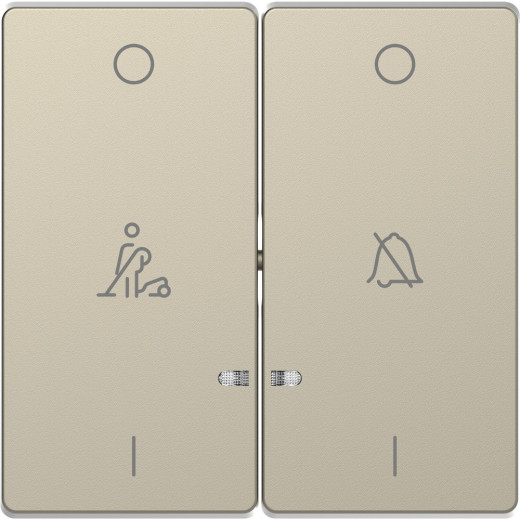 MERTEN D-Life КЛАВИША 2-ная, линзой LED, символ: звонок/горничная, САХАРА