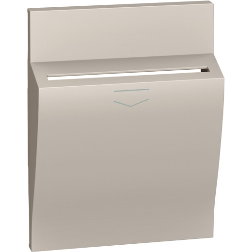 LIVING NOW. Лицевая панель для карточного выключателя 3 модуля.Цвет Песочный.