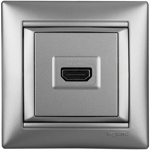 Рамка 1 пост - Legrand Valena - алюминий