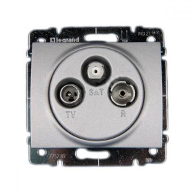 Legrand DIY Galea Life Алюминий Розетка TV-FM-SAT 1,5 dB.