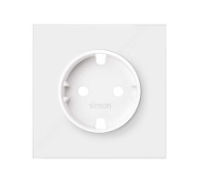 Simon 100 Белый матовый Накладка розетки Schuko