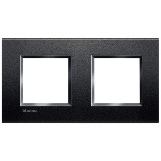 Livinglight Рамка прямоугольная, 2 поста, цвет Антрацит