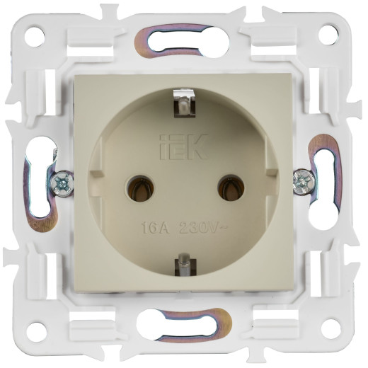 SKANDY Роз. с з/к без з/ш 16А SK-R05B беж. IEK