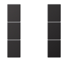 JUNG Набор накладок 3 группы, Dark