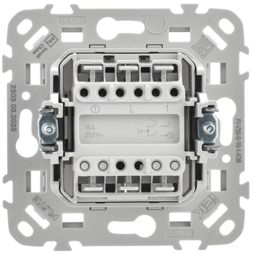 FLITE Выключ. 2-кл. 10А ВС12-1-0-ФлЖ жем. IEK