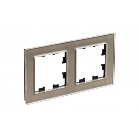 Systeme Electric AtlasDesign Nature Стекло шампань Рамка 2-ая