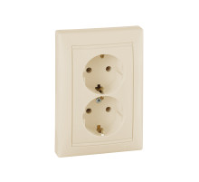 Legrand DIY Valena Крем Розетка 2-ая с/з.