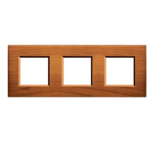 BT LL Американская вишня Рамка прямоугольная, 2+2+2 мод.