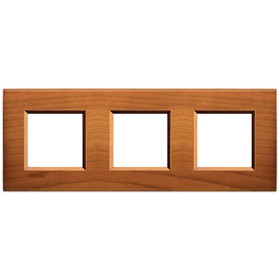 BT LL Американская вишня Рамка прямоугольная, 2+2+2 мод.