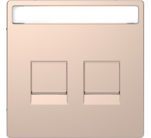 Schneider Electric Merten D-Life Шампань Накладка центральная для 2-х модульных разъемов
