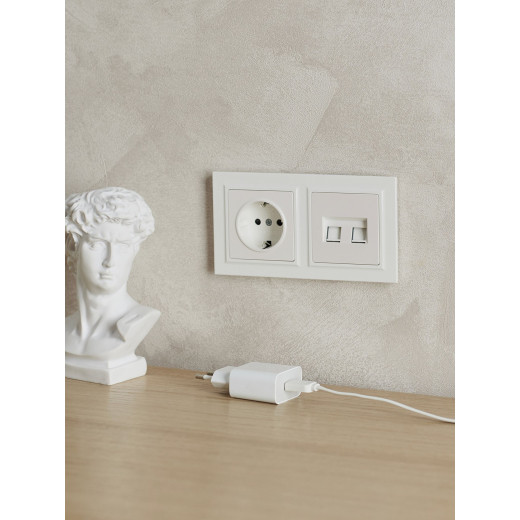 BRITE Рамка 2-мест. IP44 РУ-2-БрБ-44 бел. IEK