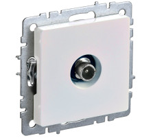 IEK BRITE BASE Жемчуг Розетка TV прох РТВ10-0-БрЖ