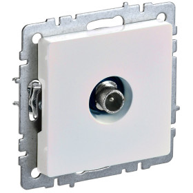 IEK BRITE BASE Жемчуг Розетка TV прох РТВ10-0-БрЖ