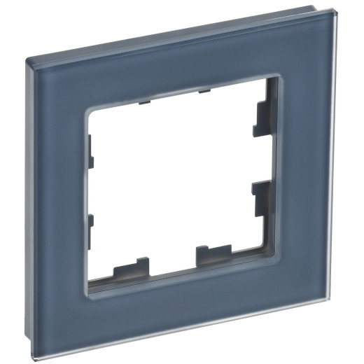 BRITE Рамка 1-мест. РУ-1-2-Бр стекло маренго матовый IEK