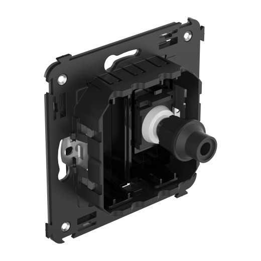 Розетка TV одиночная в стену, Avanti, черный квадрат