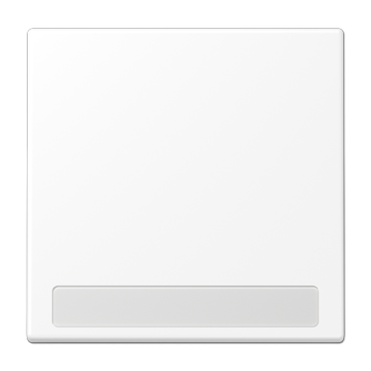 Клавиша для балансирных выключателей с полем для надписи, дюропласт, белый матовый