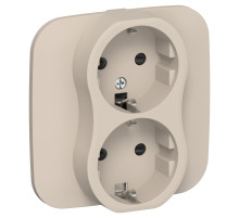 FLITE Роз. 2-я с з/к/ш б/к 16А РСш12-1-А-ФлЛ льн. IEK