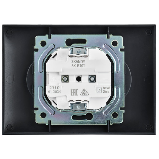 SKANDY Роз. 2-я без з/к/ш 10А в сб. SK-R10T титан IEK