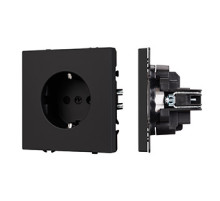 Arlight Механизм электрической розетки SCT-NOBE-MEU1-SFPL-BK (230V, 16A) (-)