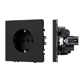 Arlight Механизм электрической розетки SCT-NOBE-MEU1-SFPL-BK (230V, 16A) (-)