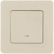 Выключатель одноклавишный с подсветкой/индикацией - Legrand/Daccord Inspiria - 10АХ 250В безвинтовые зажимы - слоновая кость