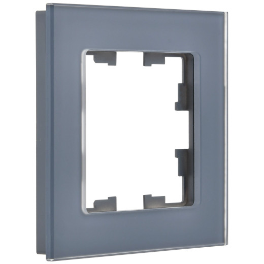 BRITE Рамка 1-мест. РУ-1-2-Бр стекло маренго матовый IEK