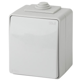 ЭРА Переключатель Эксперт 11-1603-03 IP65 10АХ-250В ОУ серый