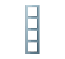 JUNG A creation Стекло Серо-голубое Рамка 4-ая