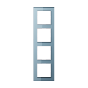 JUNG A creation Стекло Серо-голубое Рамка 4-ая