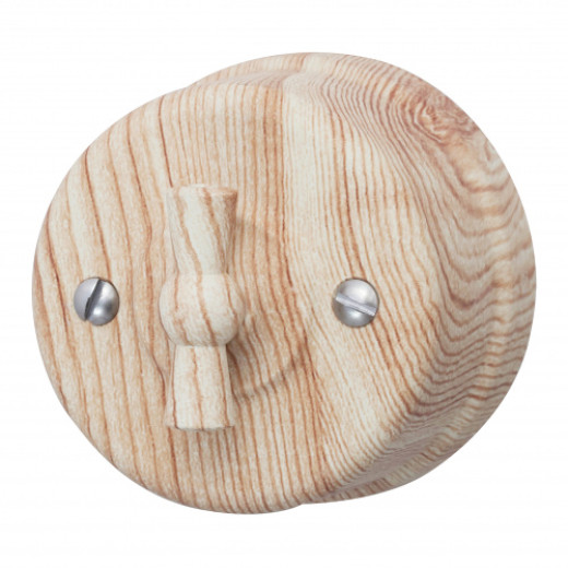 Выключатель Перекрестный, пластик, цвет Карельская сосна