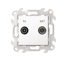 Simon 24 Белая Розетка TV-SAT оконечная