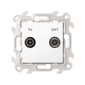 Simon 24 Белая Розетка TV-SAT оконечная