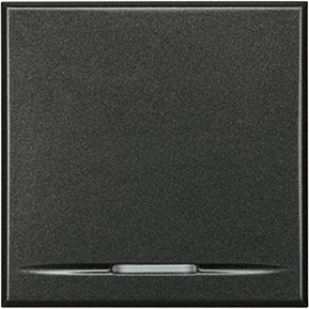 BT Axolute Антрацит Переключатель традиционный,16А, 2 модуля, авт.клеммы.