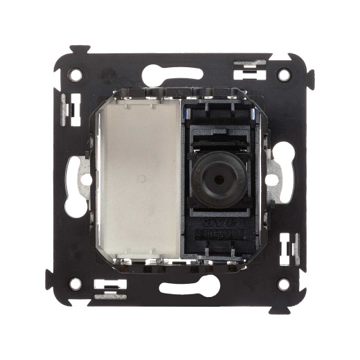 Розетка TV одиночная в стену, Avanti, закаленная сталь