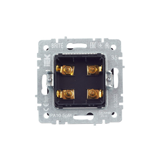 BRITE Аудиорозетка 4-мест. РА10-БрМ мар. IEK